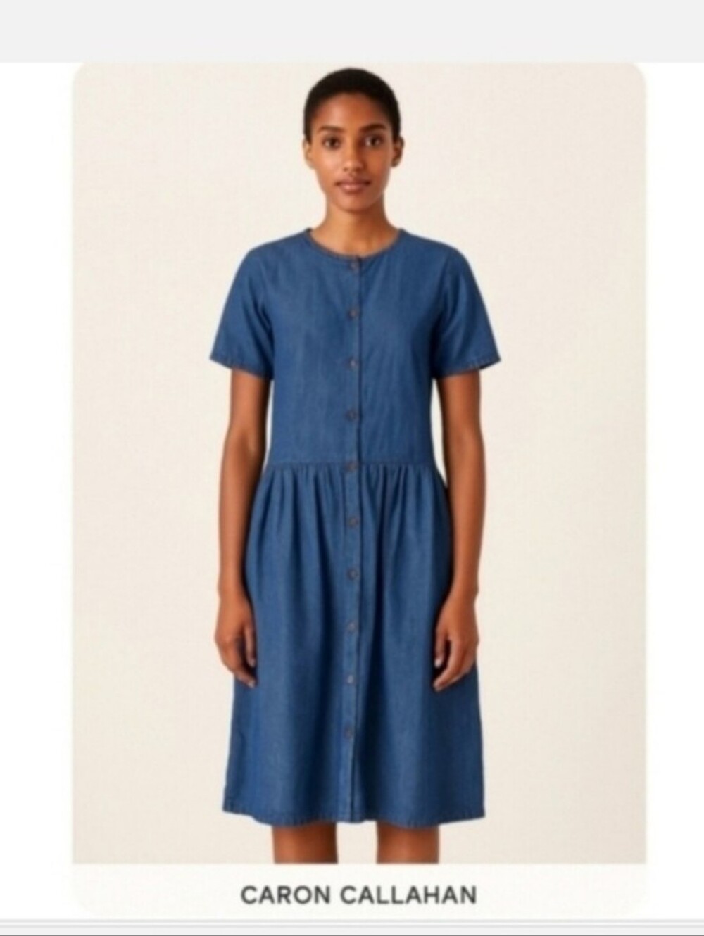 NWT CARON CALLAHAN DENIM SHIRTDRESS DRESS